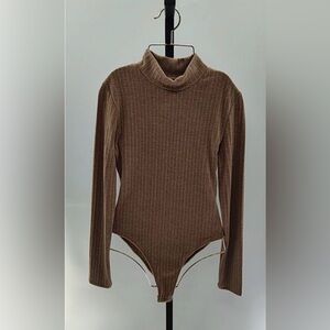 Lulus Ritza Turtleneck Bodysuit